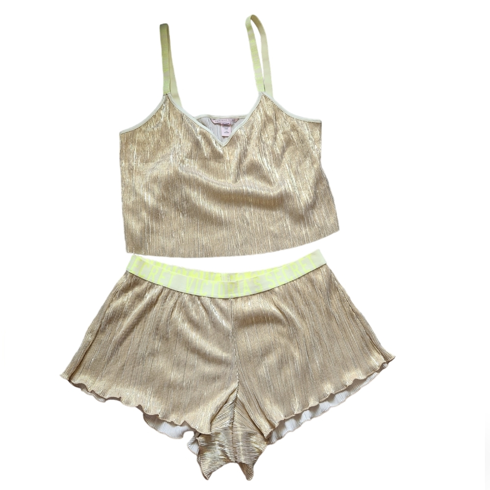 Victoria's Secret Gold Pajama Set